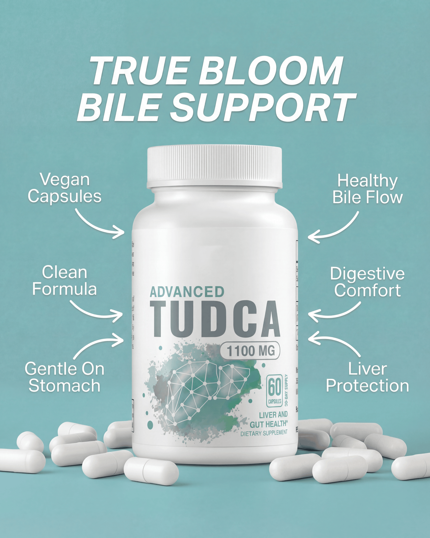 True Bloom TUDCA - Gallbladder and Bile Support