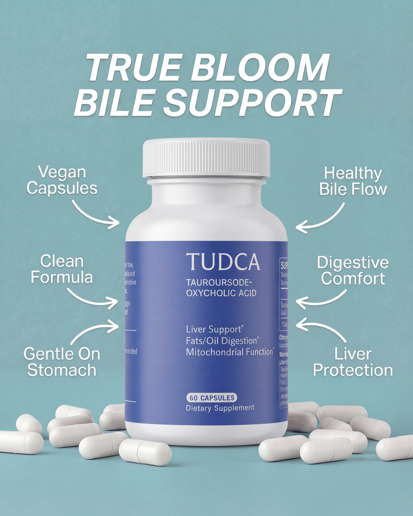 True Bloom TUDCA - Gallbladder and Bile Support