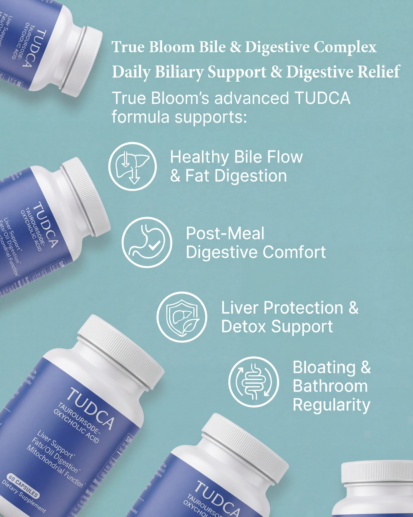 True Bloom TUDCA - Gallbladder and Bile Support